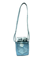 Boop Boop Berlin dog walk bag made from upcycled denim, sustainable pet walking accessory with strap
